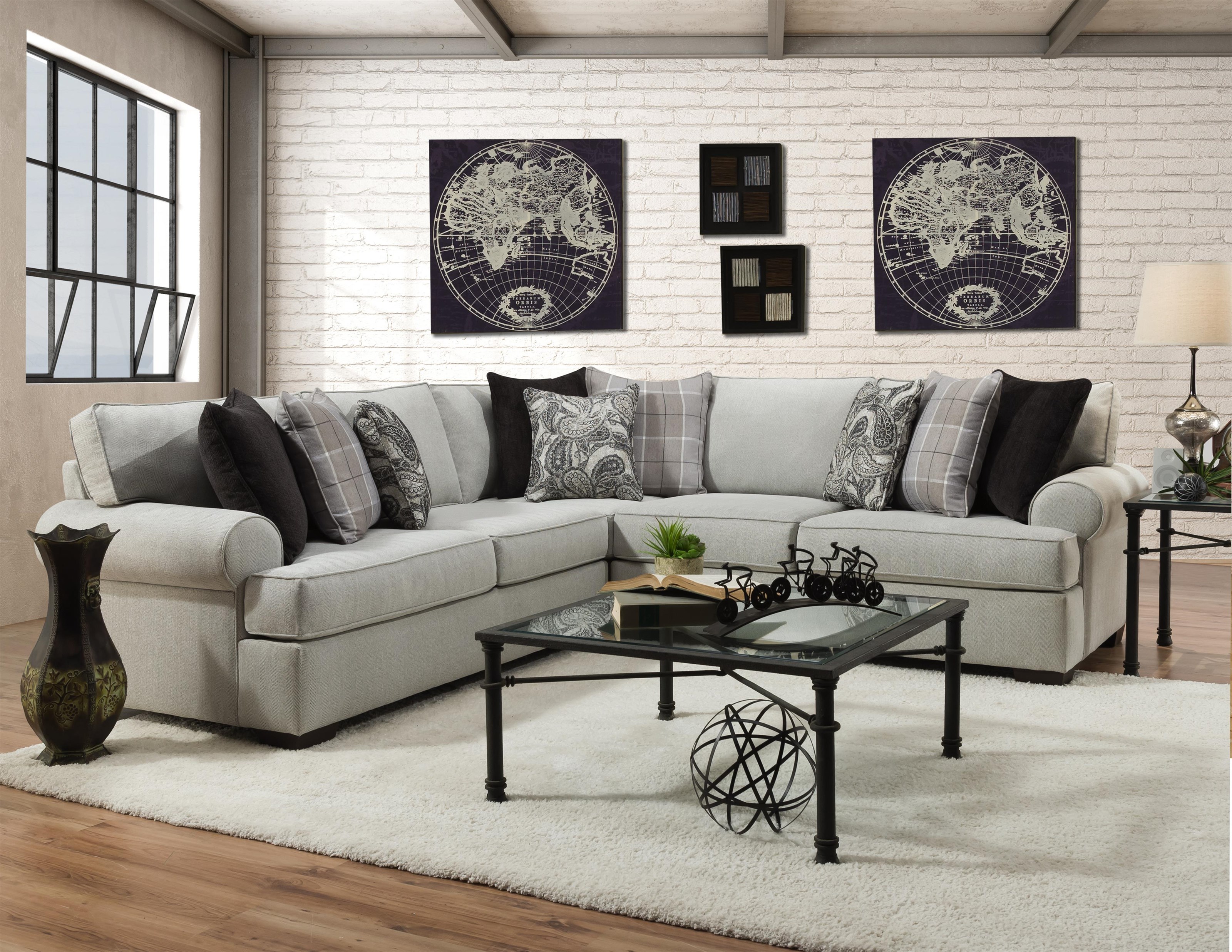 Behold Home Cooper Alabaster 2 Piece Sectional Royal Furniture Sectional Sofas