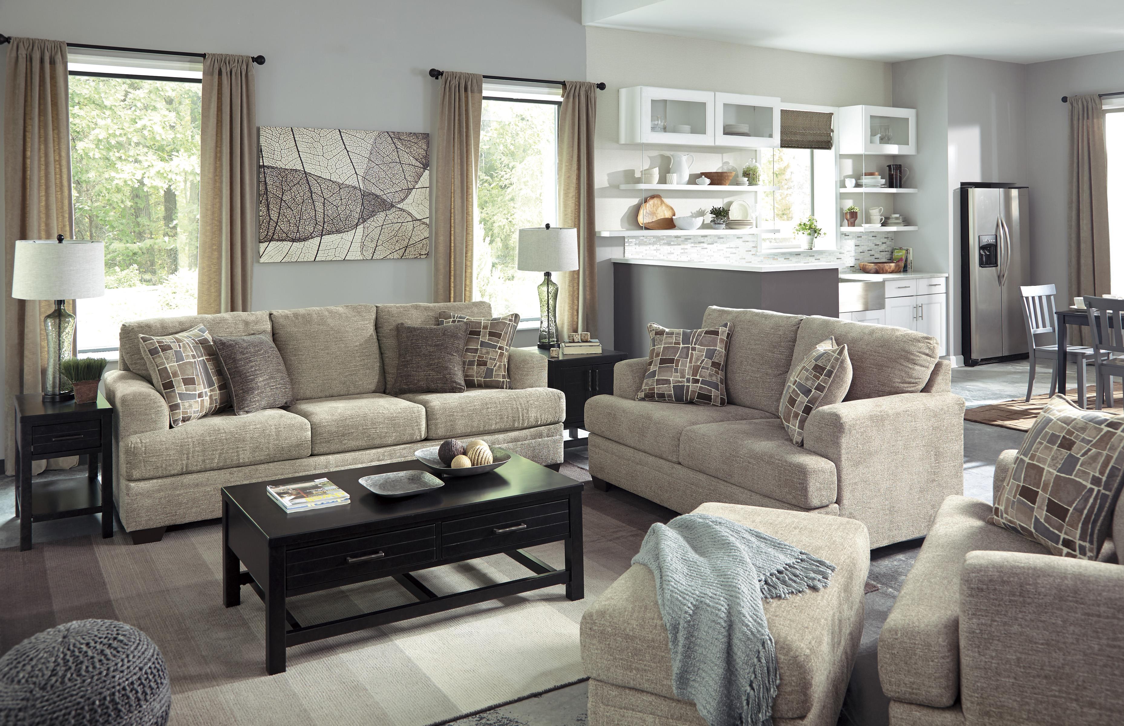 Benchcraft Barrish Contemporary Sofa with Flared Arms Value City