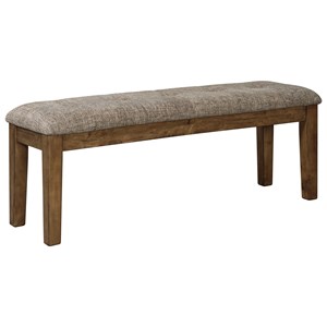 Benchcraft Flaybern Large Upholstered Dining Room Bench