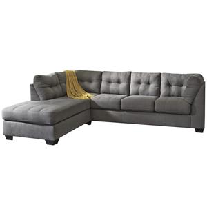 Sectional Sofas Rochester Henrietta Greece Monroe County New Trendz Malcolm Charcoal 2 Piece Sectional With Left Chaise