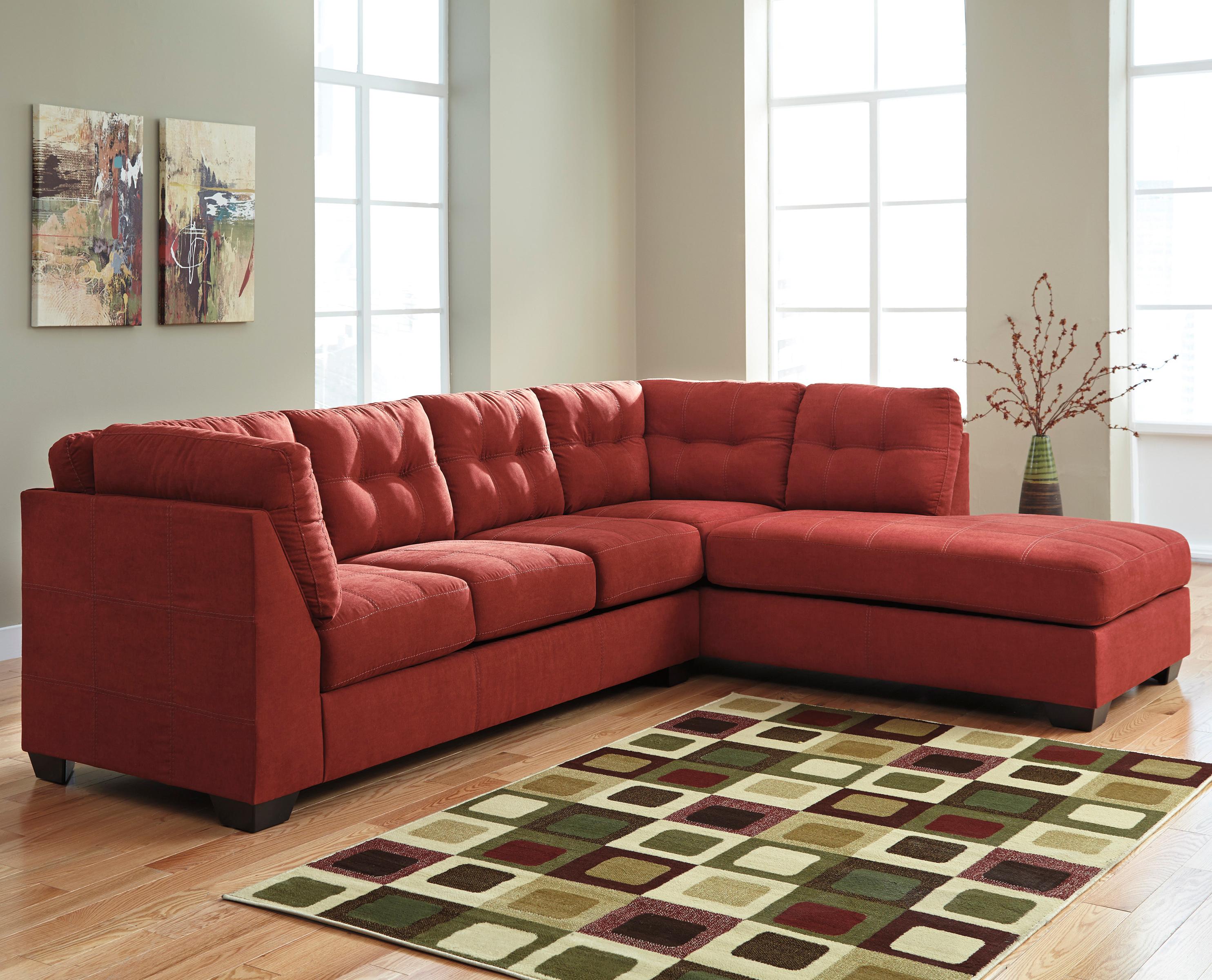 Benchcraft Maier Sienna 2 Piece Sectional With Right Chaise 2 Piece Sectional With Right Chaise