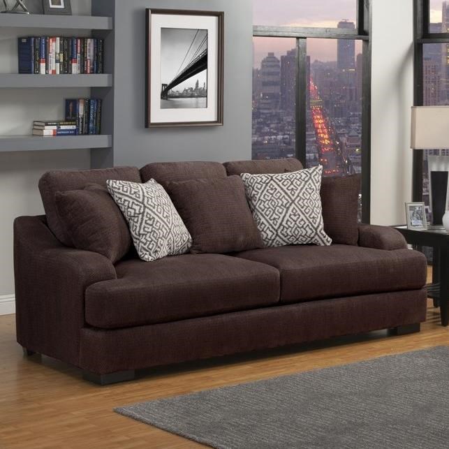 Benchley Furniture Co Rowland Casual Stationary Sofa With Plush Gel Stationary Sofa