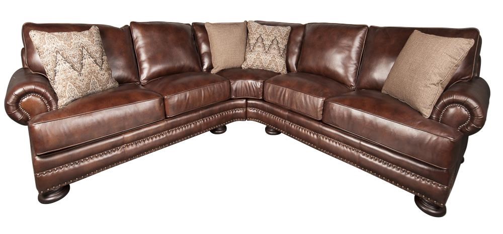Bernhardt Foster 100 Leather Sectional Sofa Morris Home Foster 100 Leather Sectional Sofa