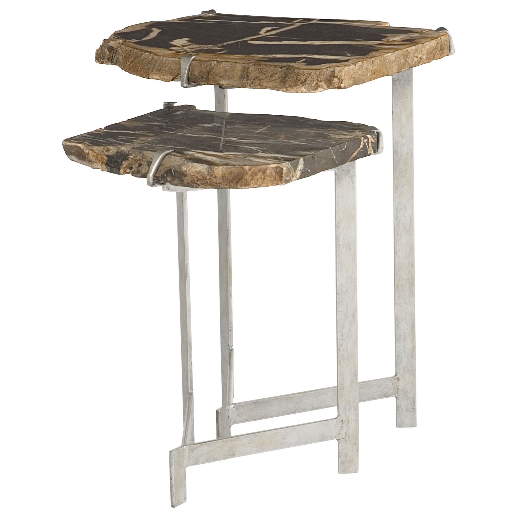 Bernhardt Interiors Ardelle Nesting Tables With Petrified