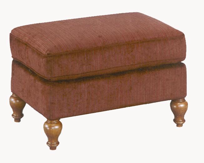 Best Home Furnishings Ottomans Rectangular Ottoman with Turned Feet