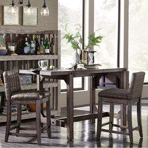Broyhill Furniture Bedford Avenue 3 Piece Counter Height Table and Stool Set