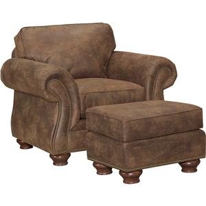 Broyhill Furniture Laramie Chair and Ottoman Set