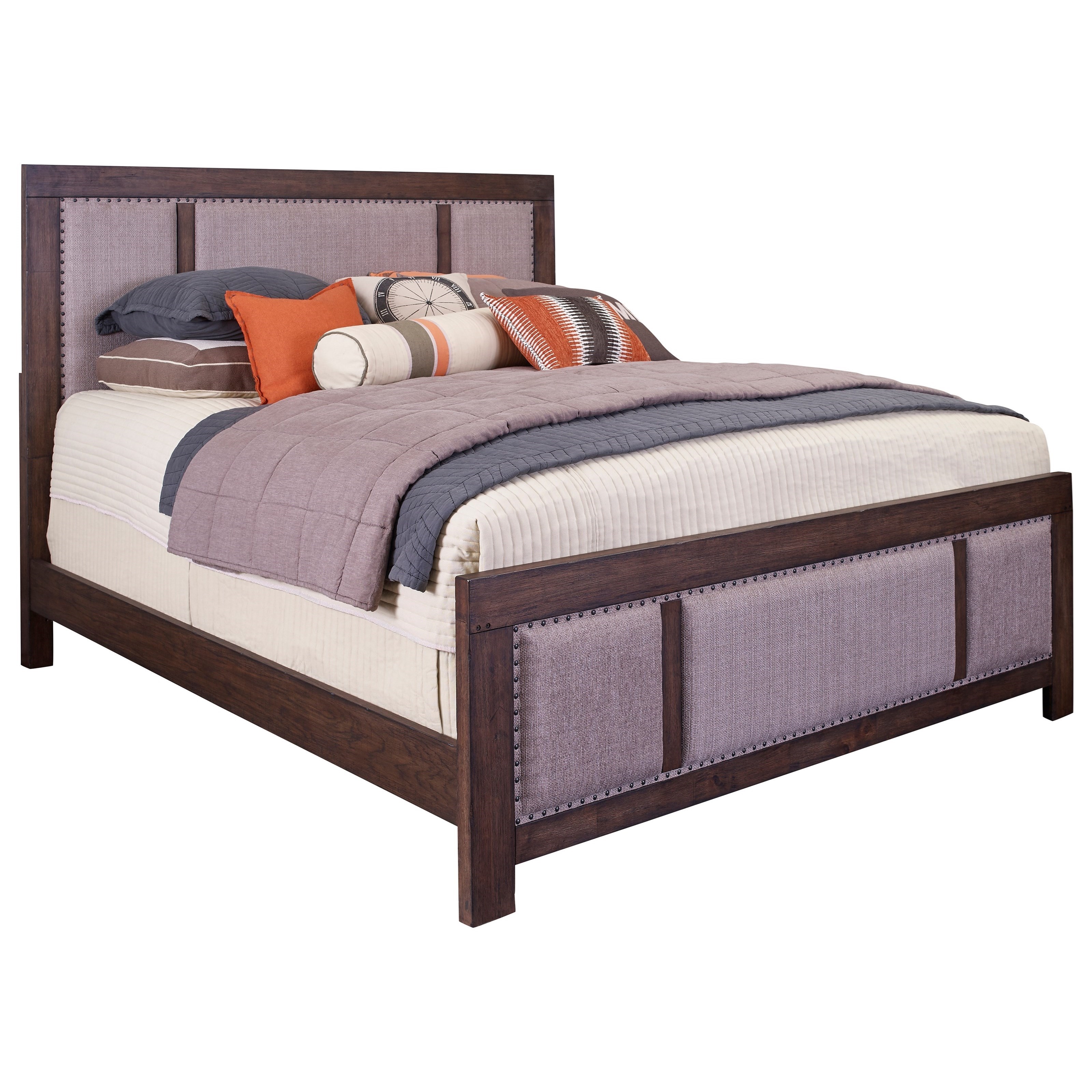 Broyhill Furniture Larimer Square King Upholstered Bed with Nail