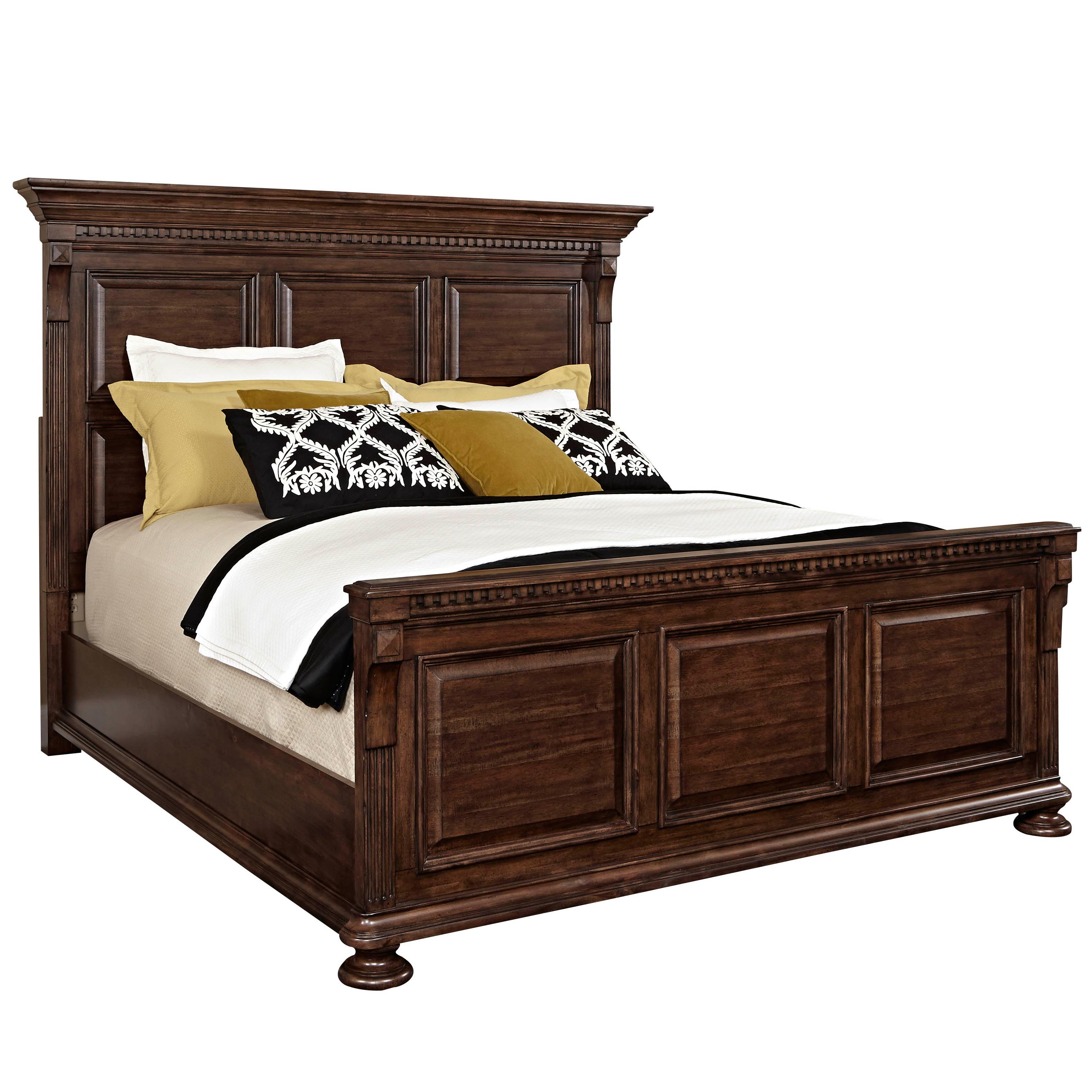 Broyhill Furniture Lyla Queen Panel Bed with Bun Feet Wayside