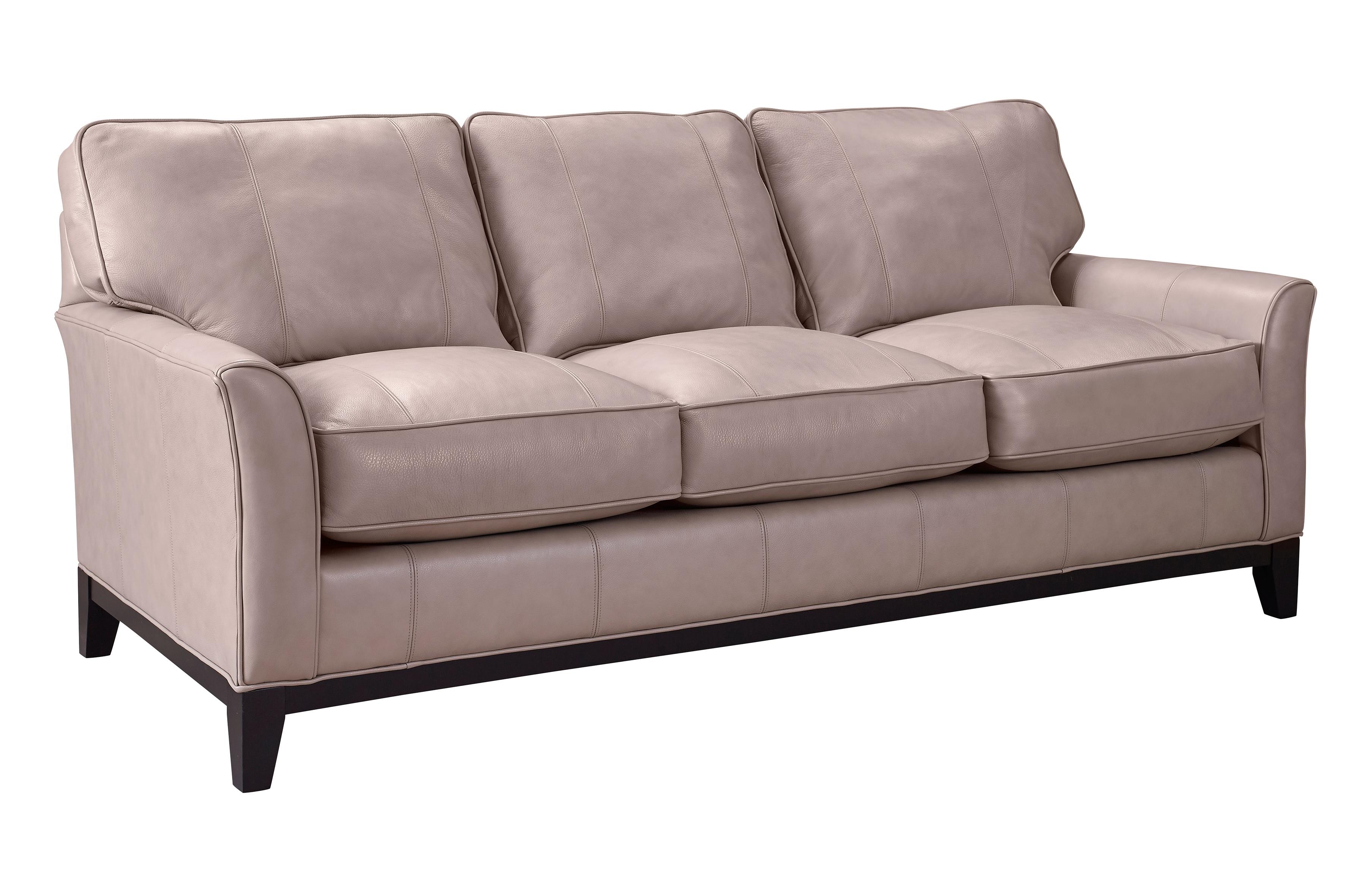 Broyhill Furniture Perspectives Stationary Sofa With Exposed Wood