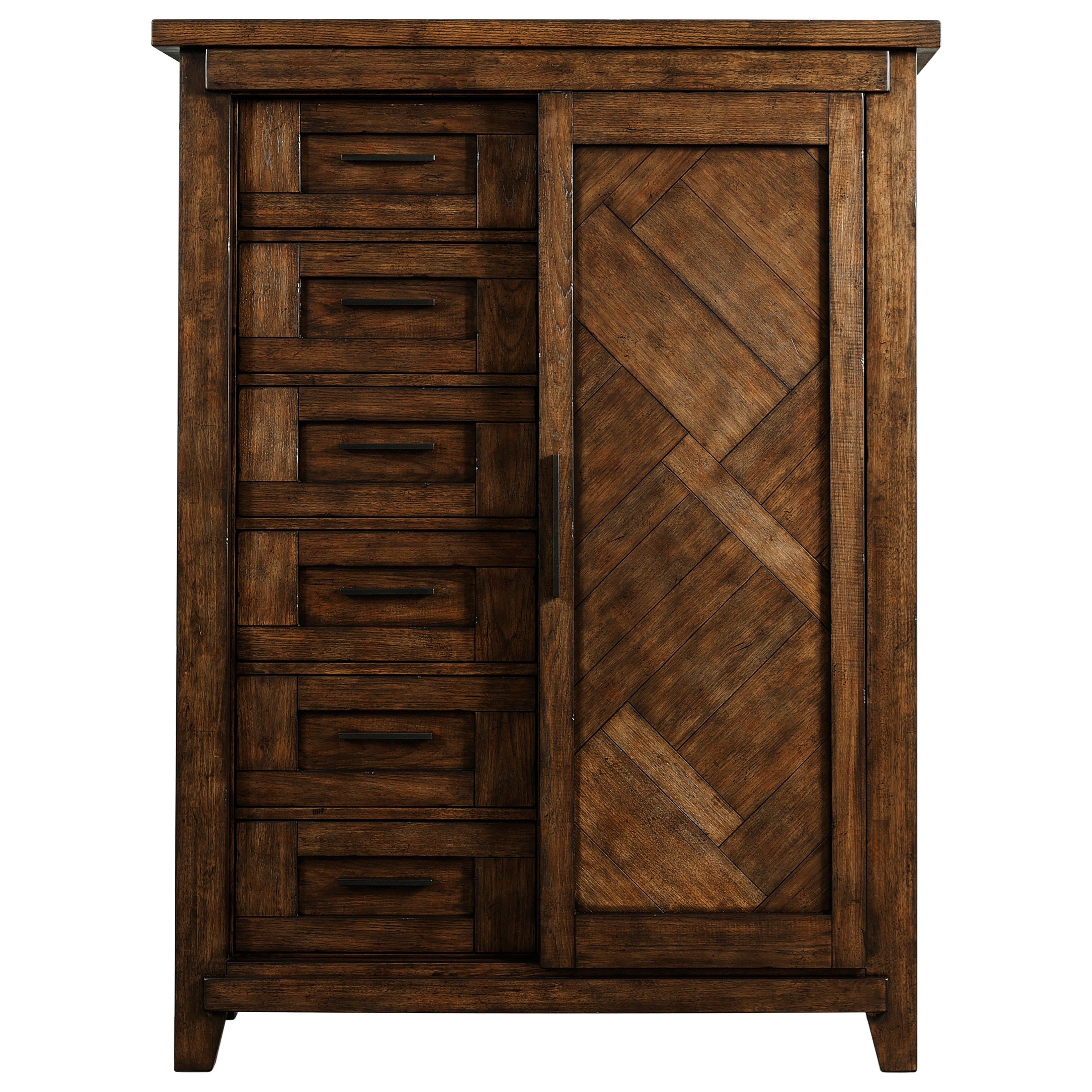 Broyhill Furniture Pieceworks Gentlemans Chest with Sliding Door Find Your Furniture Drawer