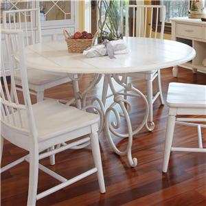Carolina Preserves by Klaussner Sea Breeze Calabash 54'' Round White Dining Table