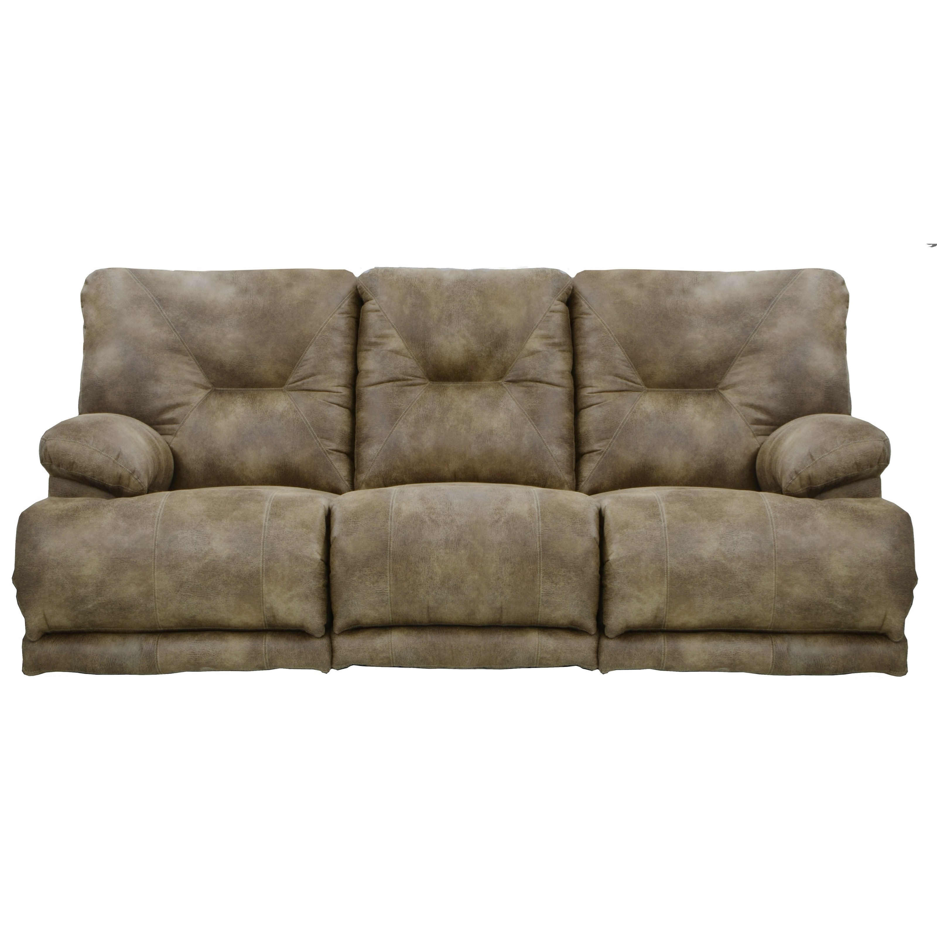 Catnapper Voyager 3 Seat "Lay Flat" Reclining Sofa with Fold Down