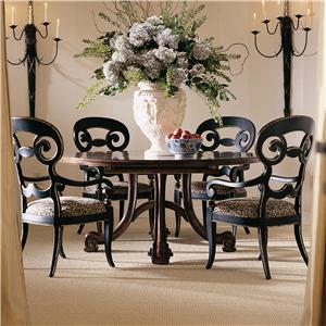Round Dining Room Sets For 4 century consulate hortense round dining table - ahfa - dining room Round Dining Room Sets For 4 century consulate hortense round dining table - ahfa - dining room