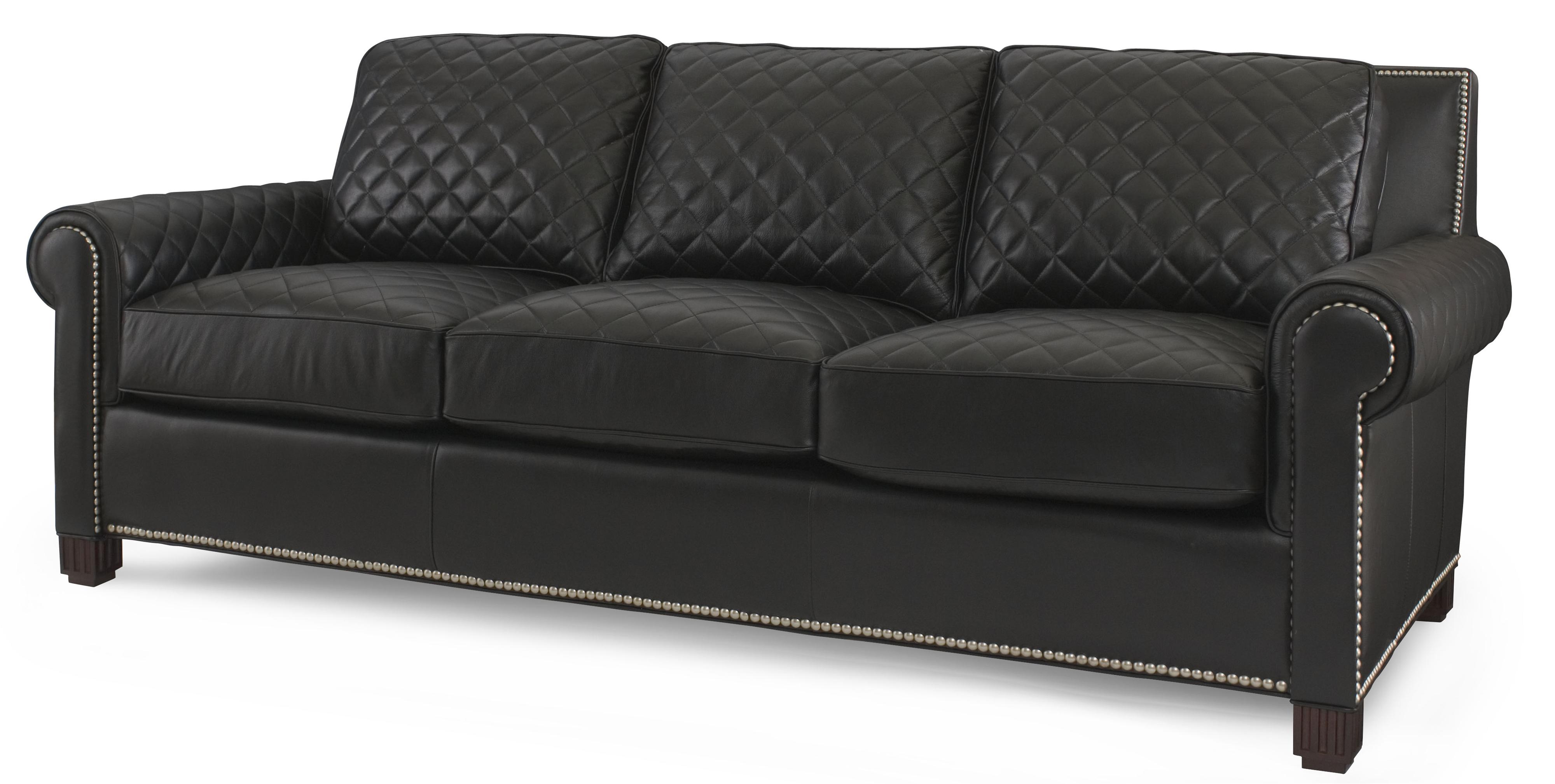 Century Plr 57 Roll Arm Sofa W Quilted Leather Story