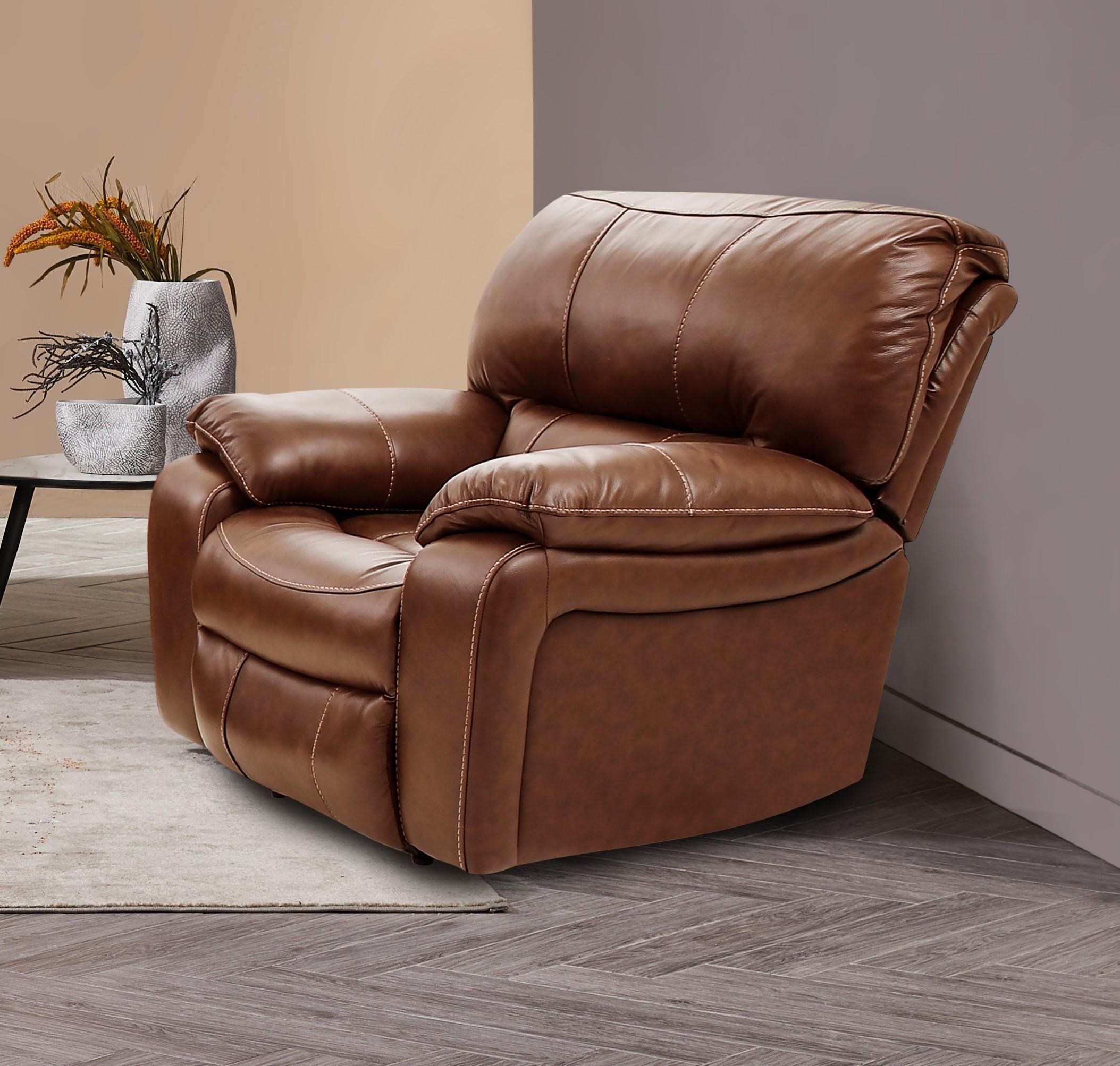 leather glider rocker