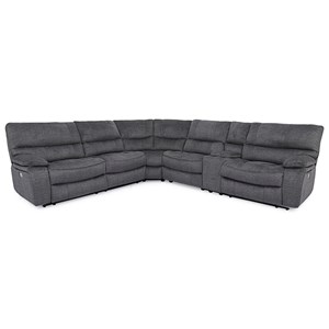 Cheers Stoney Creek Furniture Toronto Hamilton Vaughan 6 Piece Headrest Reclining Sectional With 1 Console