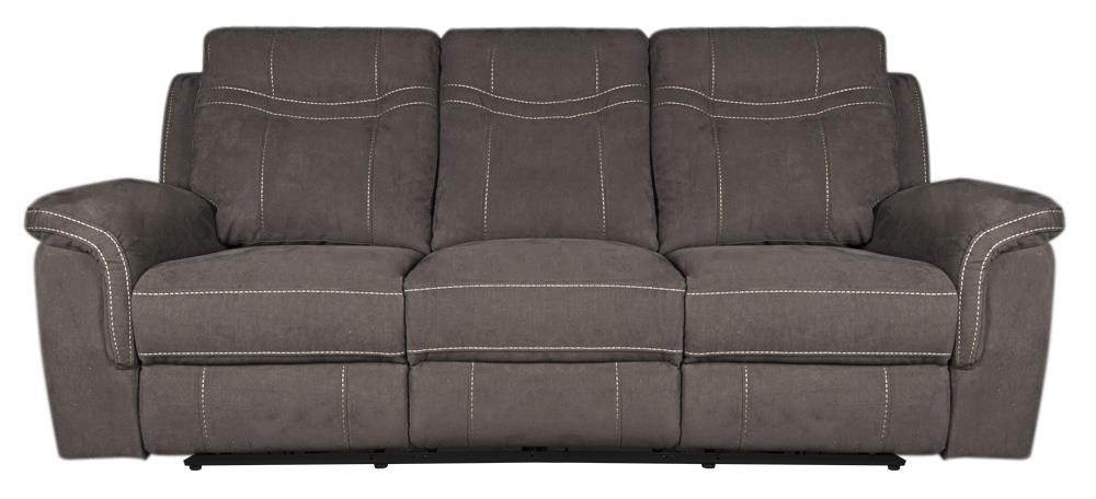Rhinehart Modern Sofa With Headrest And Cupholders Modern Reclining Sofa With Headrest