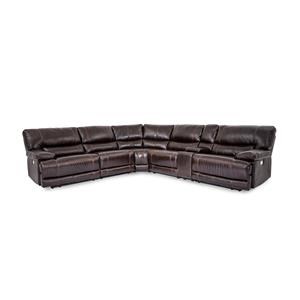 Cheers Sofa Collins Leather Pwr Reclining Sectional