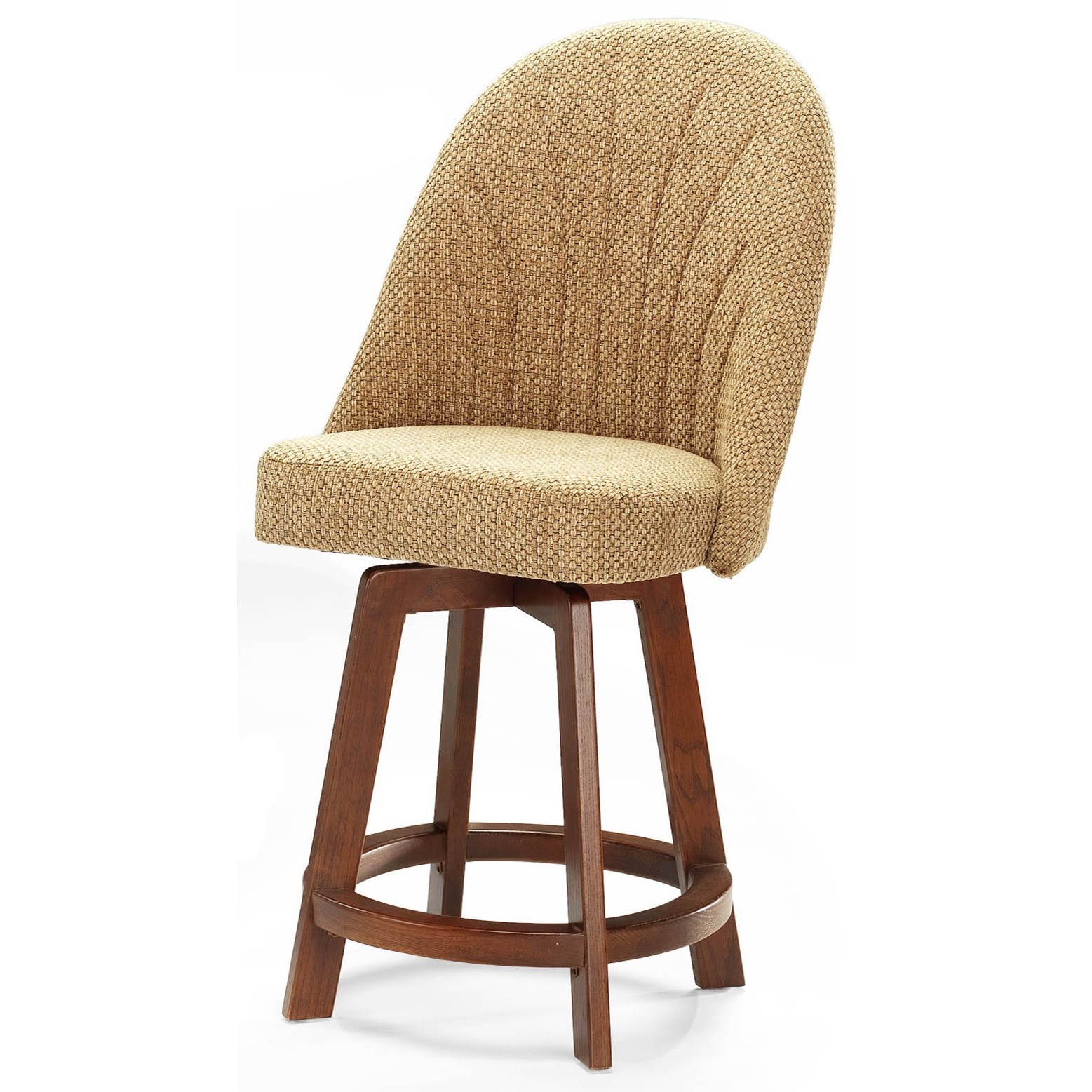 Chromcraft Custom Dining Counter Height Bar Stool With Full Back Goffena Furniture Mattress Center Bar Stools