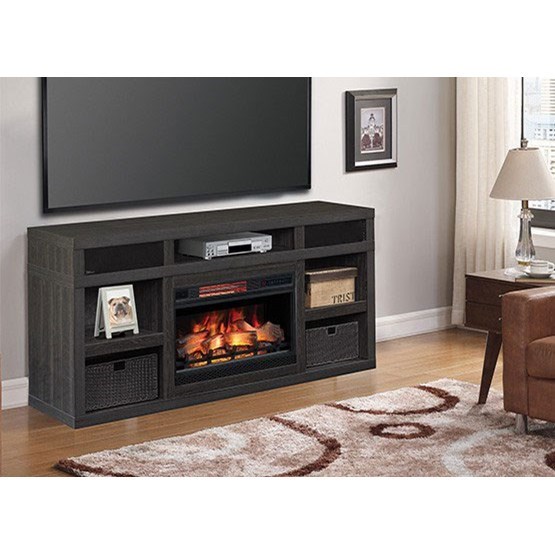 Greatlin Media Mantel Fireplace with Speakers Sadler's Home