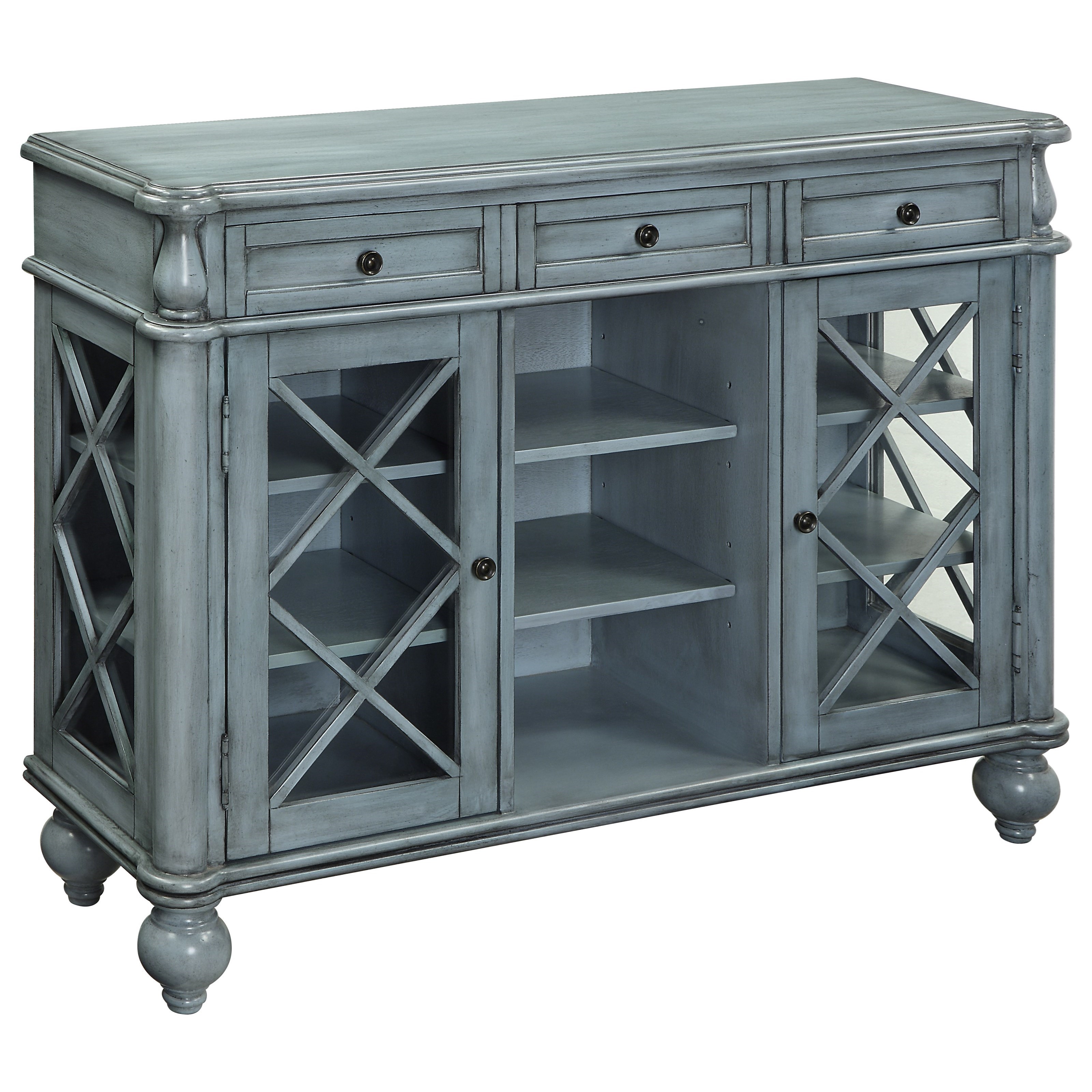 Coast to Coast Imports Coast to Coast Accents Three Drawer Two Door Credenza | Fashion Furniture ...