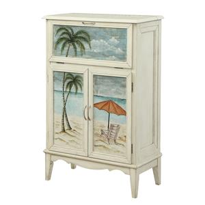 Coast to Coast Imports Coast to Coast Accents Two Door Drop Lid Bar Cabinet