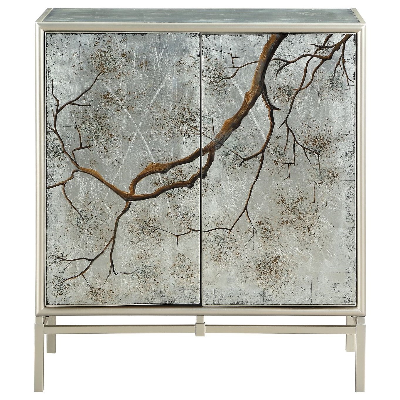 Coast To Coast Imports Coast To Coast Accents Contemporary 2 Door Cabinet Darvin Furniture Accent Chests