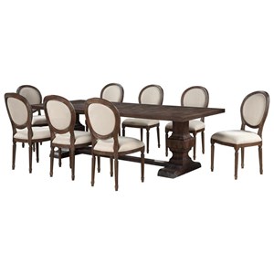 Coast To Imports Marquette 9 Piece Table And Chair Set Marquette 9 Piece Table And Chair Set