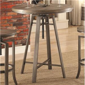 10181 Bar Table With Swivel Adjule Height Mechanism By Coaster At Dunk Bright Furniture 10181 Bar Table With Swivel Adjule Height Mechanism By Coaster At Dunk Bright Furniture