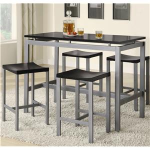 Coaster Atlus 5 Piece Counter Height Dining Set