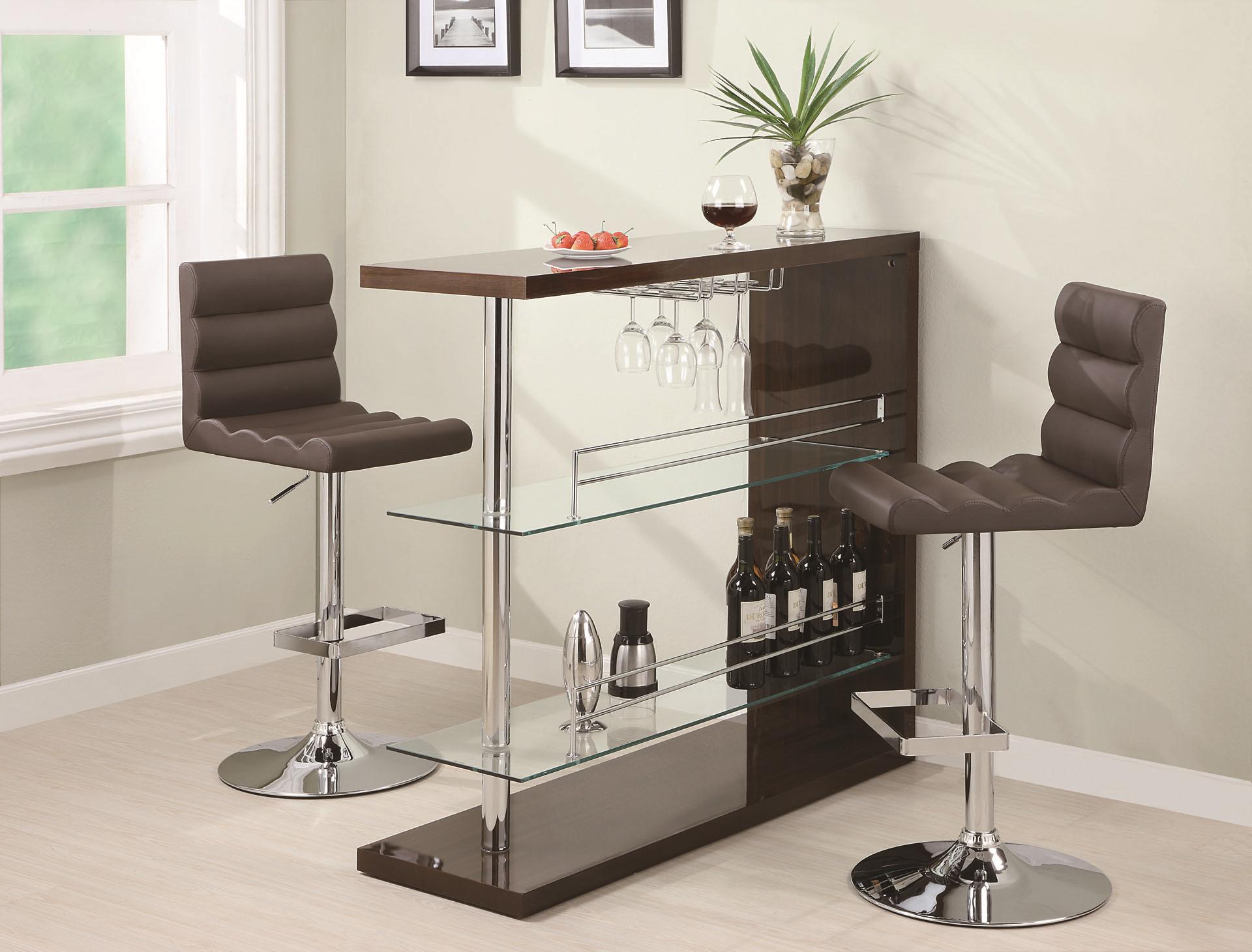 Coaster Bar Units And Bar Tables Contemporary Bar Set With Stools - Coaster Bar Units And Bar Tables Contemporary Bar Set With Stools Itemnumber coaster bar units and bar tables contemporary bar set with stools - coaster bar units and bar tables contemporary bar set with stools itemnumber