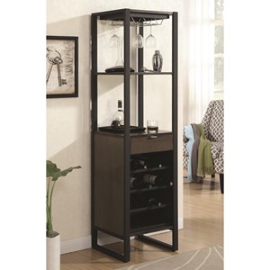Coaster Bar Units and Bar Tables Wine Tower