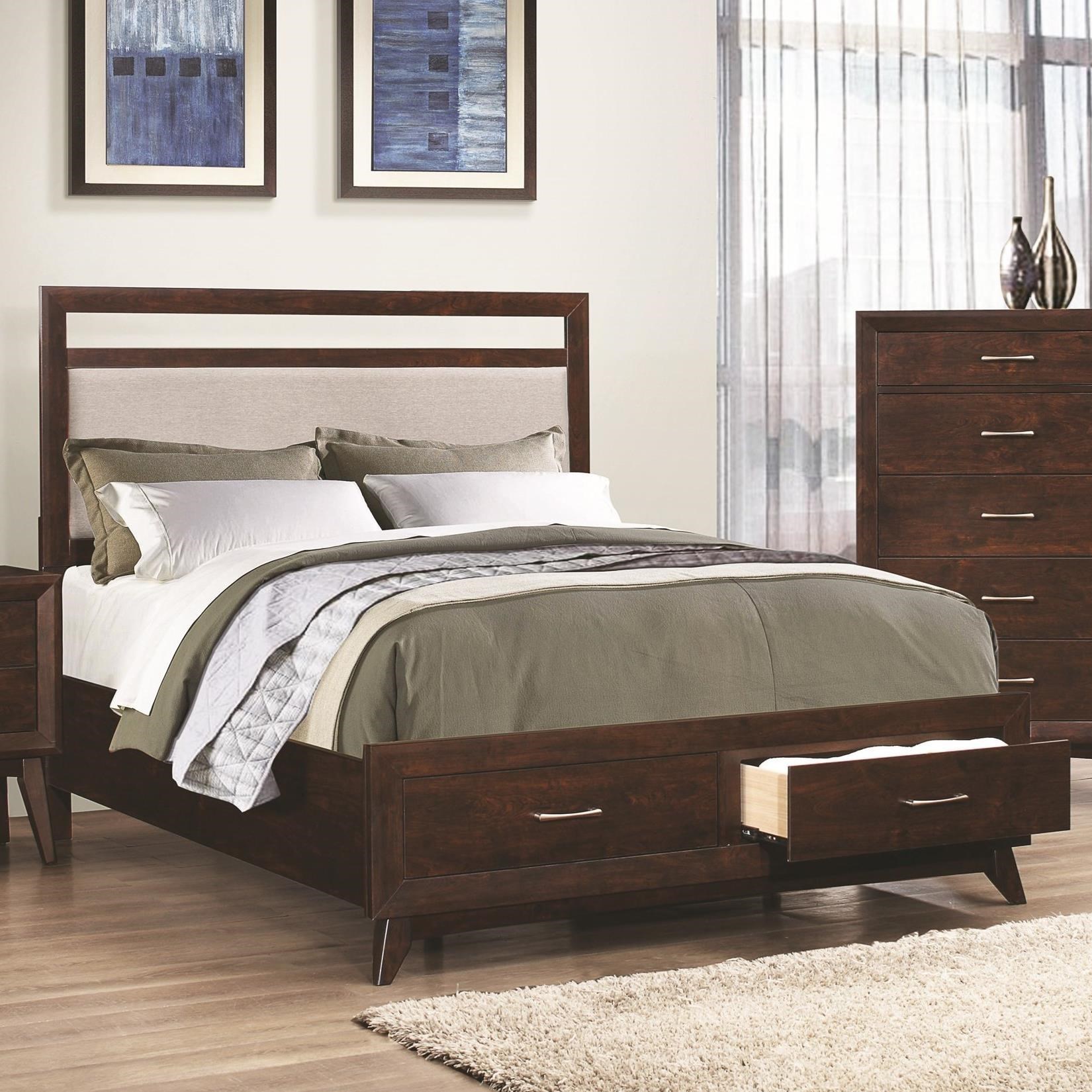 Coaster Carrington 205041KW California King Storage Bed with Dovetail