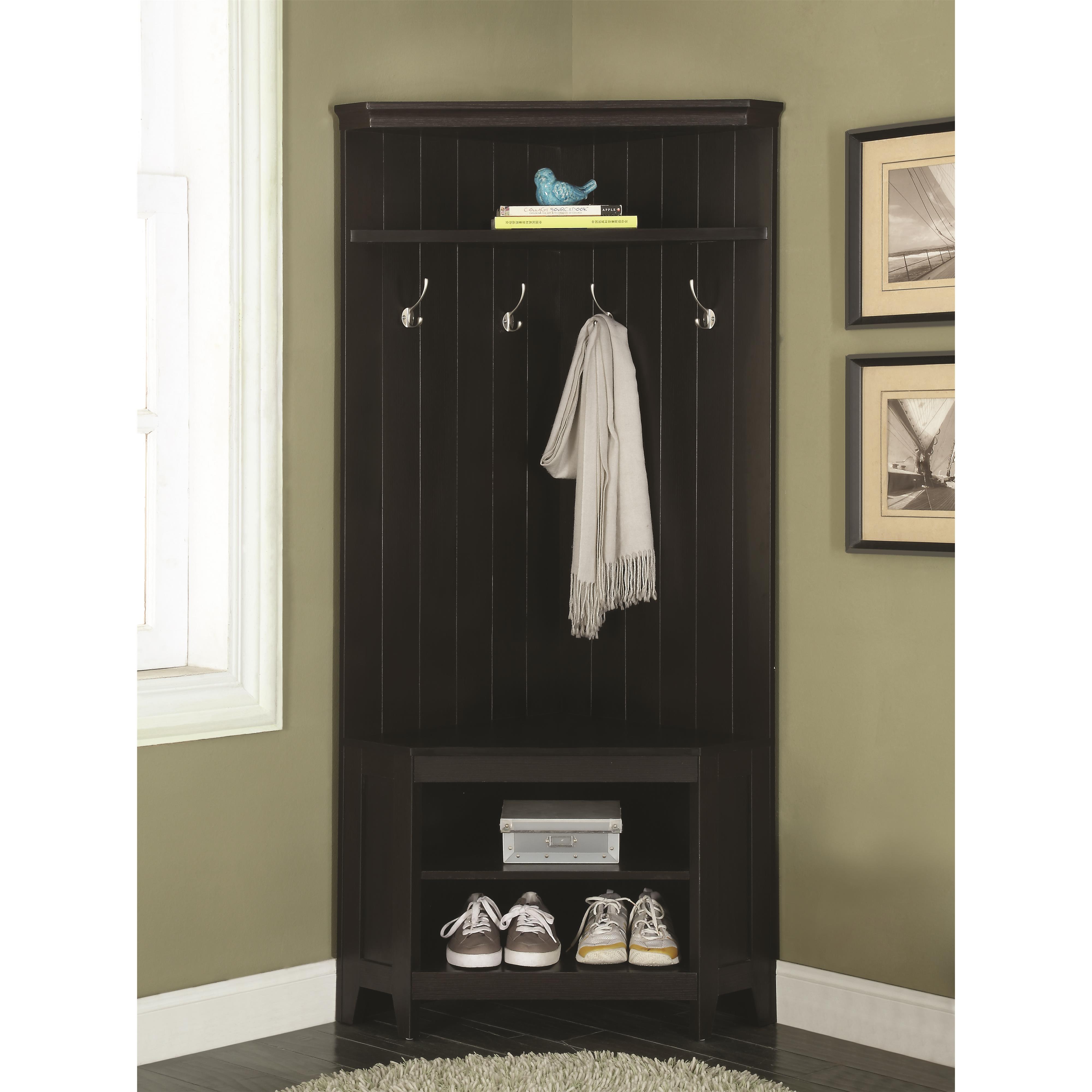 Hall Cabinets Furniture coaster coat racks corner hall storage with shoe storage - dunk Hall Cabinets Furniture coaster coat racks corner hall storage with shoe storage - dunk