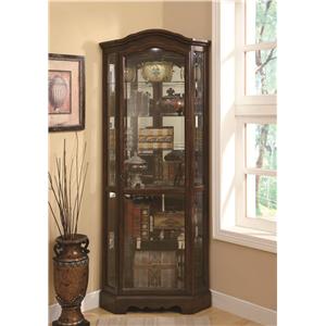 Coaster Curio Cabinets Corner Curio Cabinet