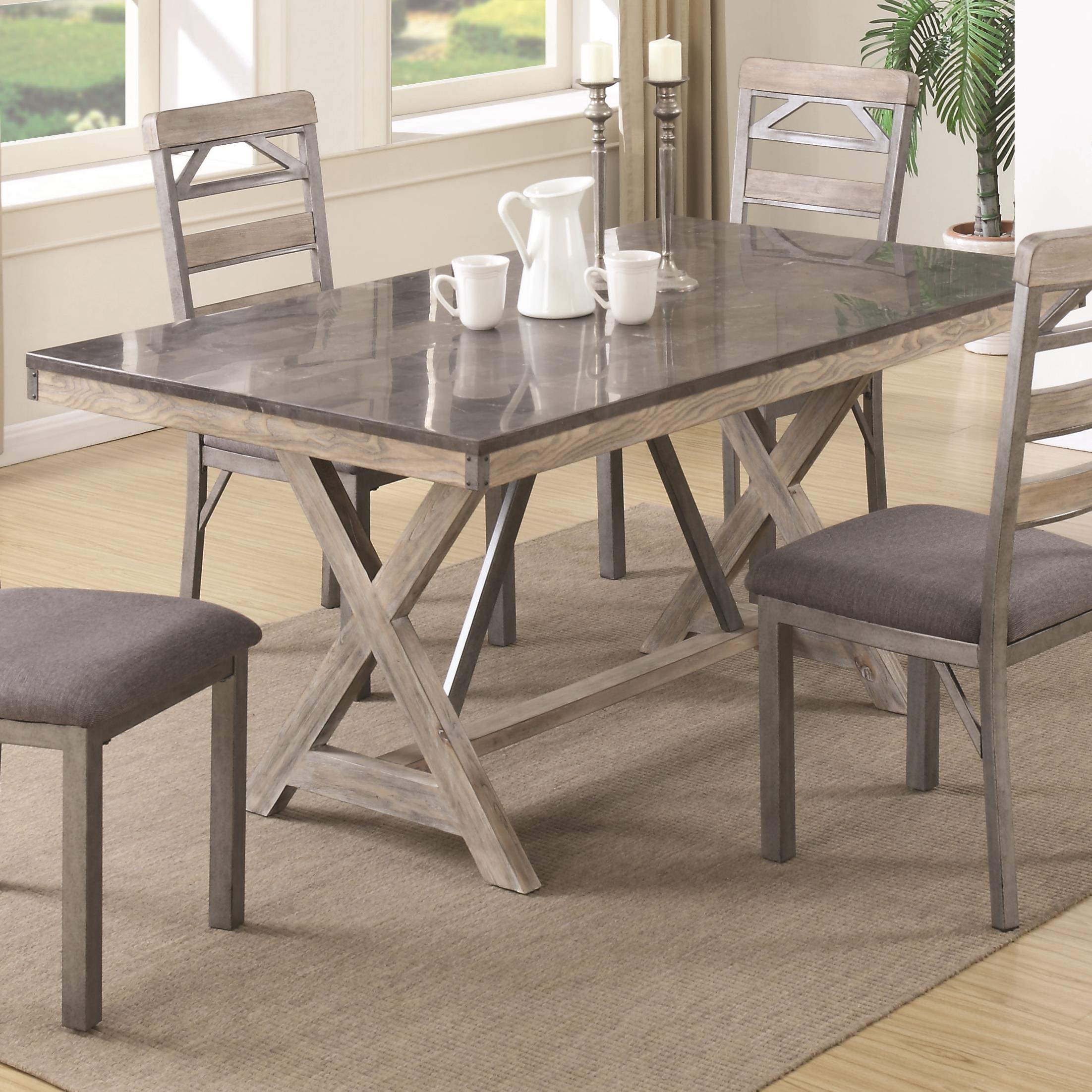 Coaster Edmonton Dining Table with Bluestone Laminate Top - Prime ... Coaster Edmonton Dining Table with Bluestone Laminate Top - Prime ...