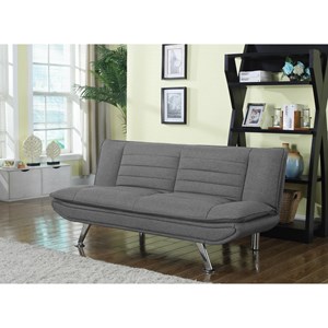 Furniture Legs San Diego coaster futons grey sofa bed with chrome legs - furniture place Furniture Legs San Diego coaster futons grey sofa bed with chrome legs - furniture place