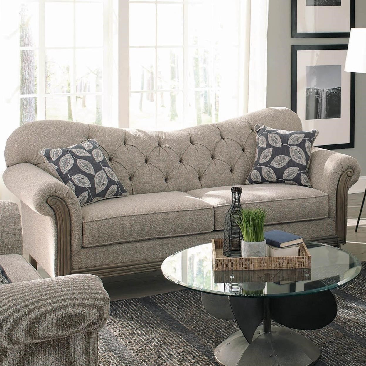Coaster Gilmore Transitional Sweetheart Sofa With Tufting Value Gilmore Transitional Sweetheart Sofa With Tufting By Coaster