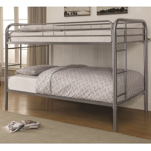 coaster metal beds twin