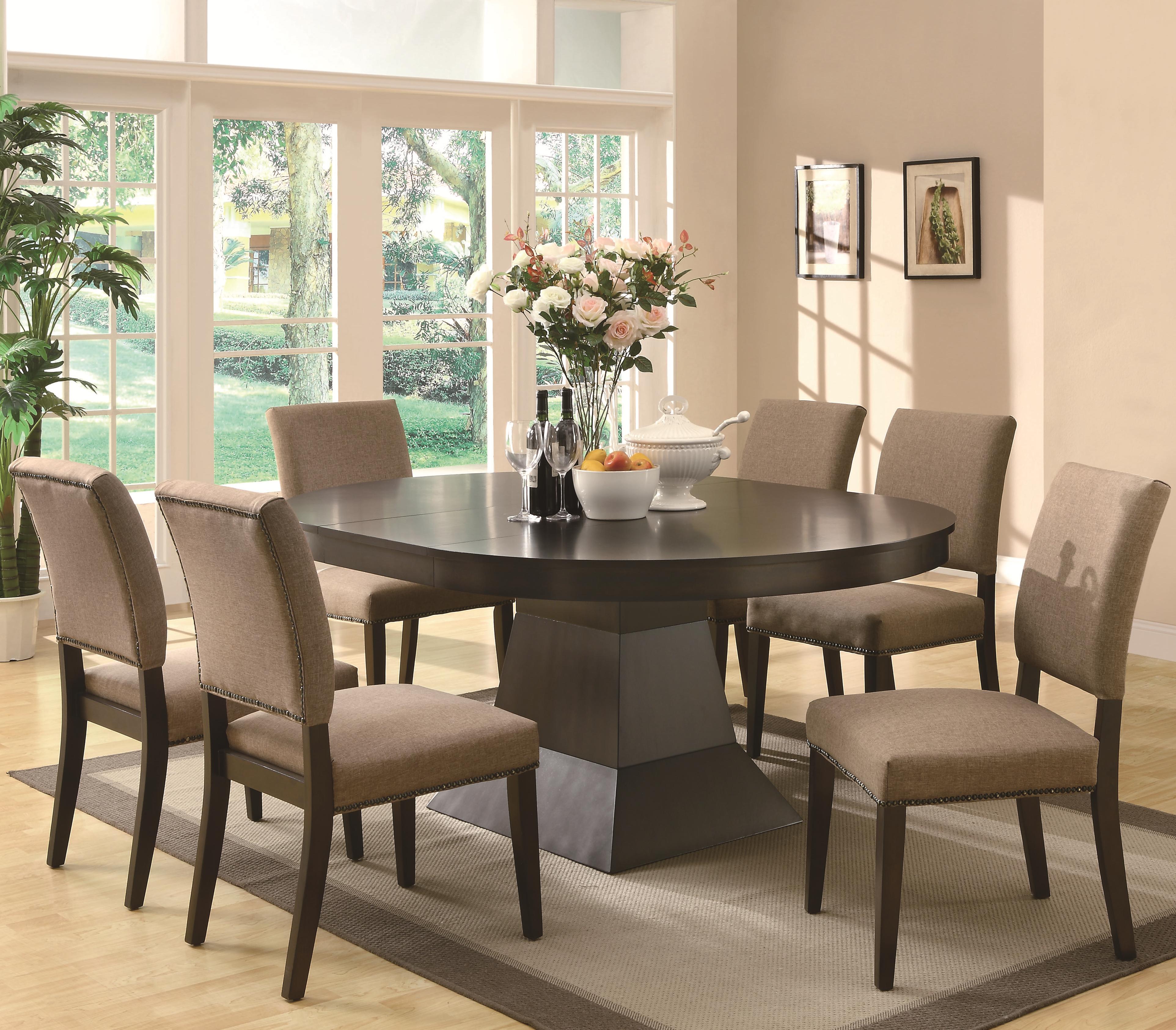 Coaster Myrtle 7 Piece Table And Side Chair Set Dunk Bright Coaster Myrtle 7 Piece Dining Set Item Number 103571 6x72