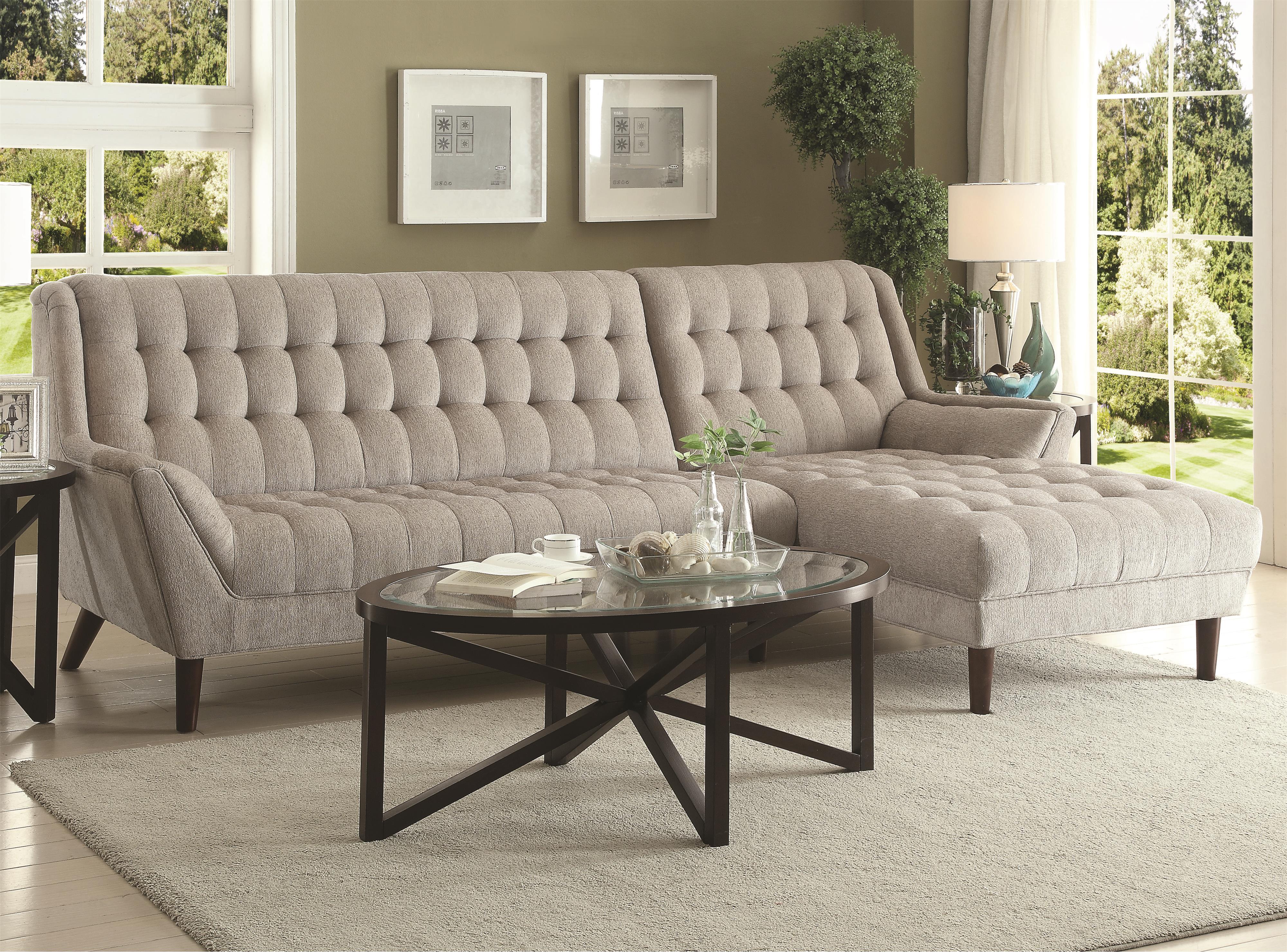 Grey Sectional Couches coaster natalia contemporary sectional sofa - dunk & bright Grey Sectional Couches coaster natalia contemporary sectional sofa - dunk & bright