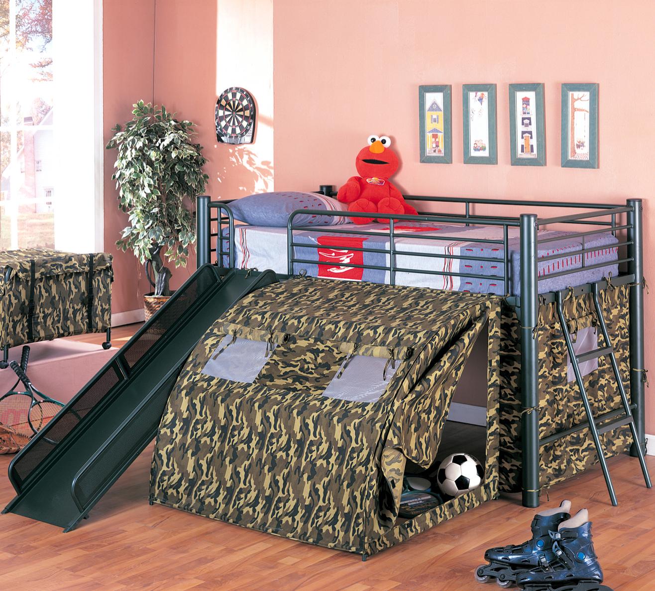 slide bed with tent