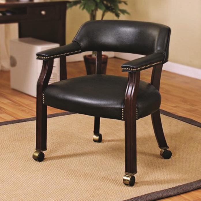 Coaster Office Chairs Traditional Upholstered Side Chair With Nailhead Trim A1 Furniture Mattress Office Side Chairs