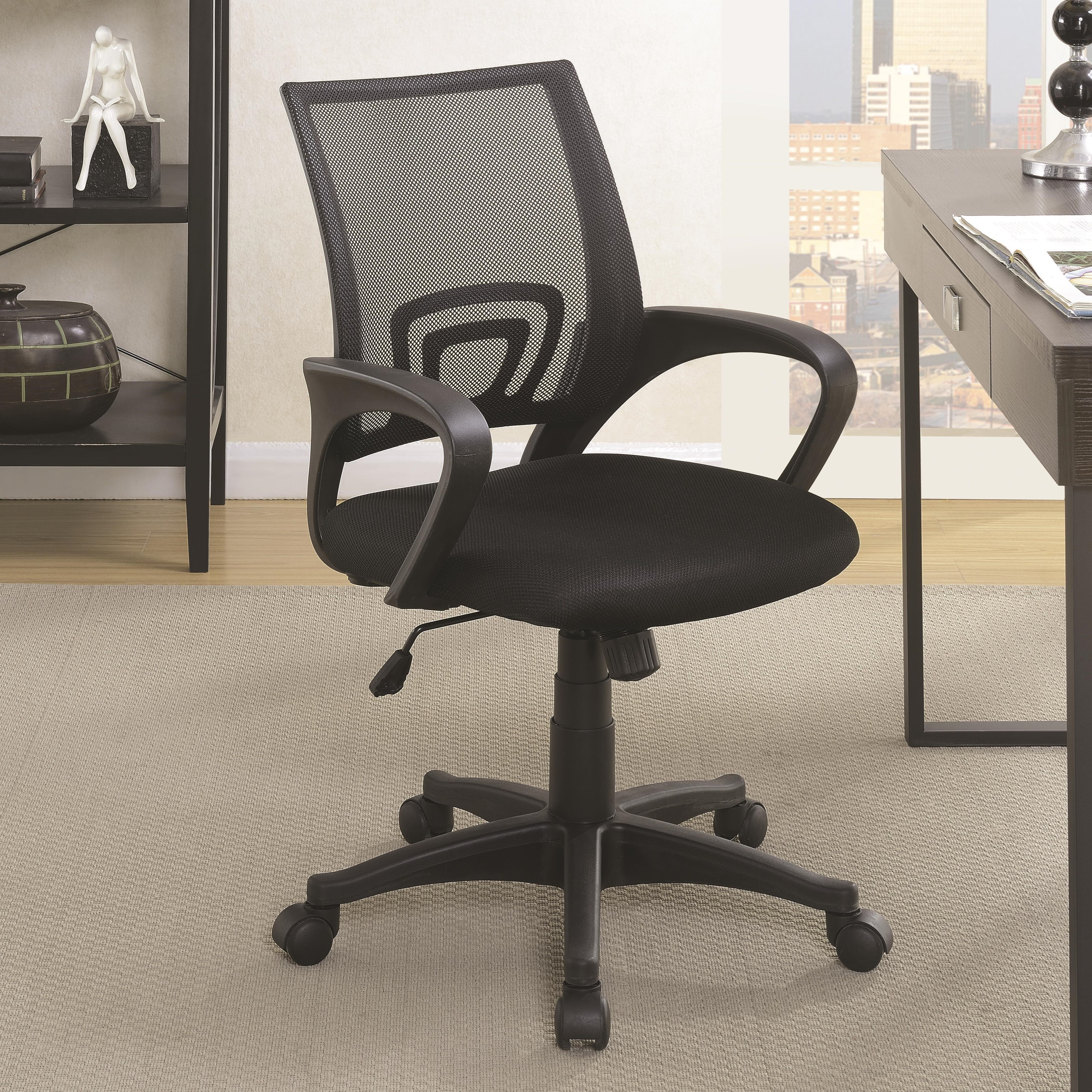 Coaster Office Chairs Black Mesh Back Chair Miskelly Coaster Office Chairs Chair Item Number 881048