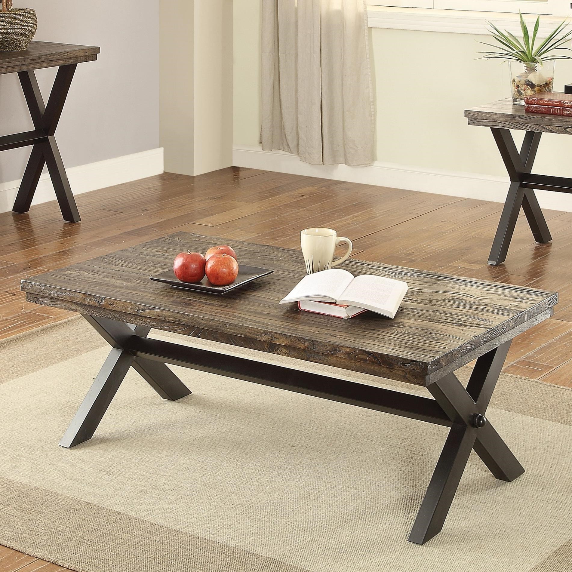Coaster Romilly Rustic Coffee Table Value City Furniture Cocktail Coffee Tables