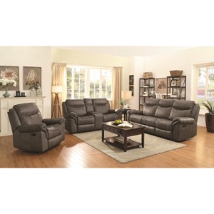 Coaster Sawyer Motion Reclining Living Room Group