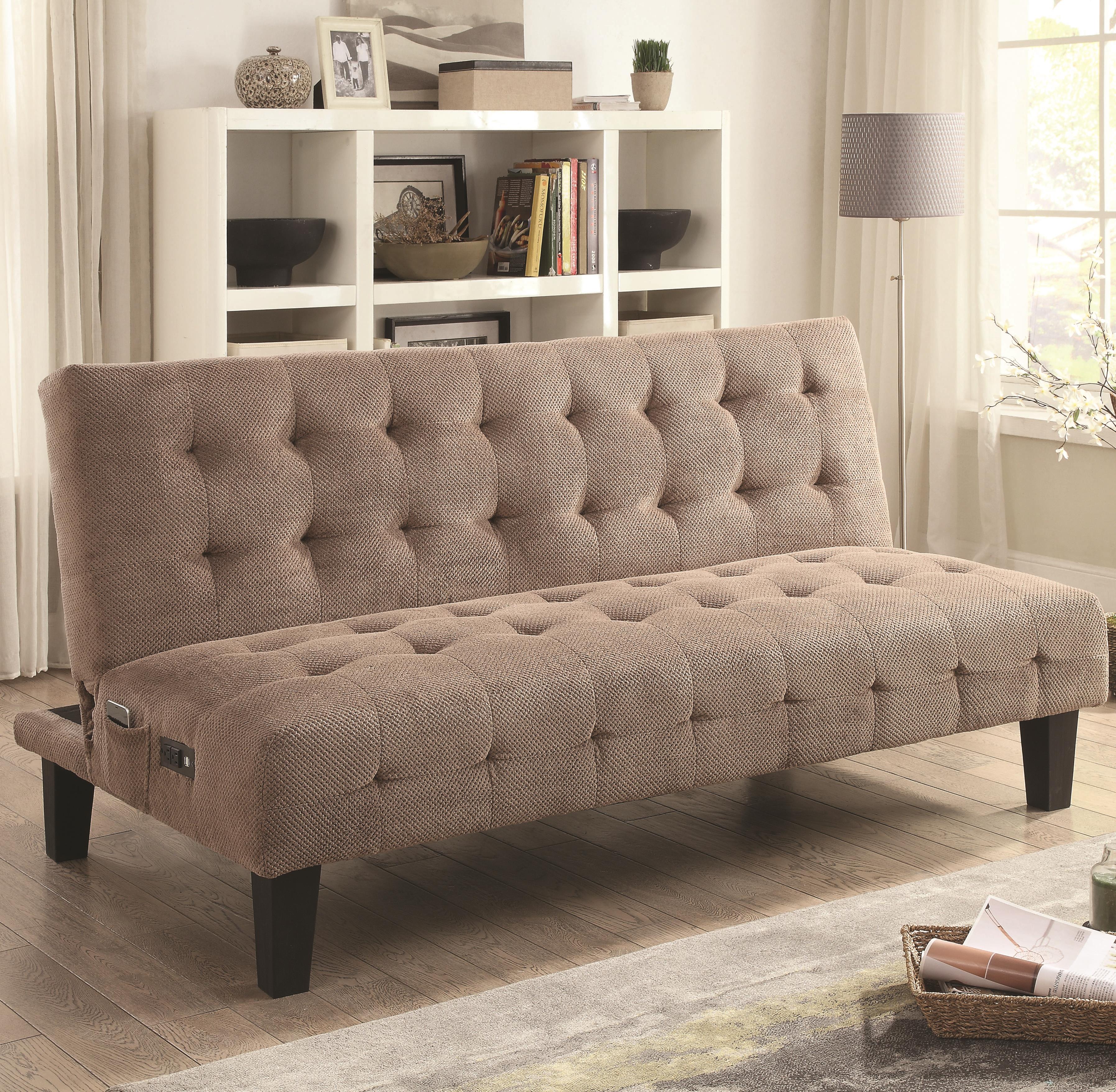 Coaster Sofa Beds And Futons Adjule Bed With Usb Coaster Sofa Beds And Futons Bed Item Number 500295