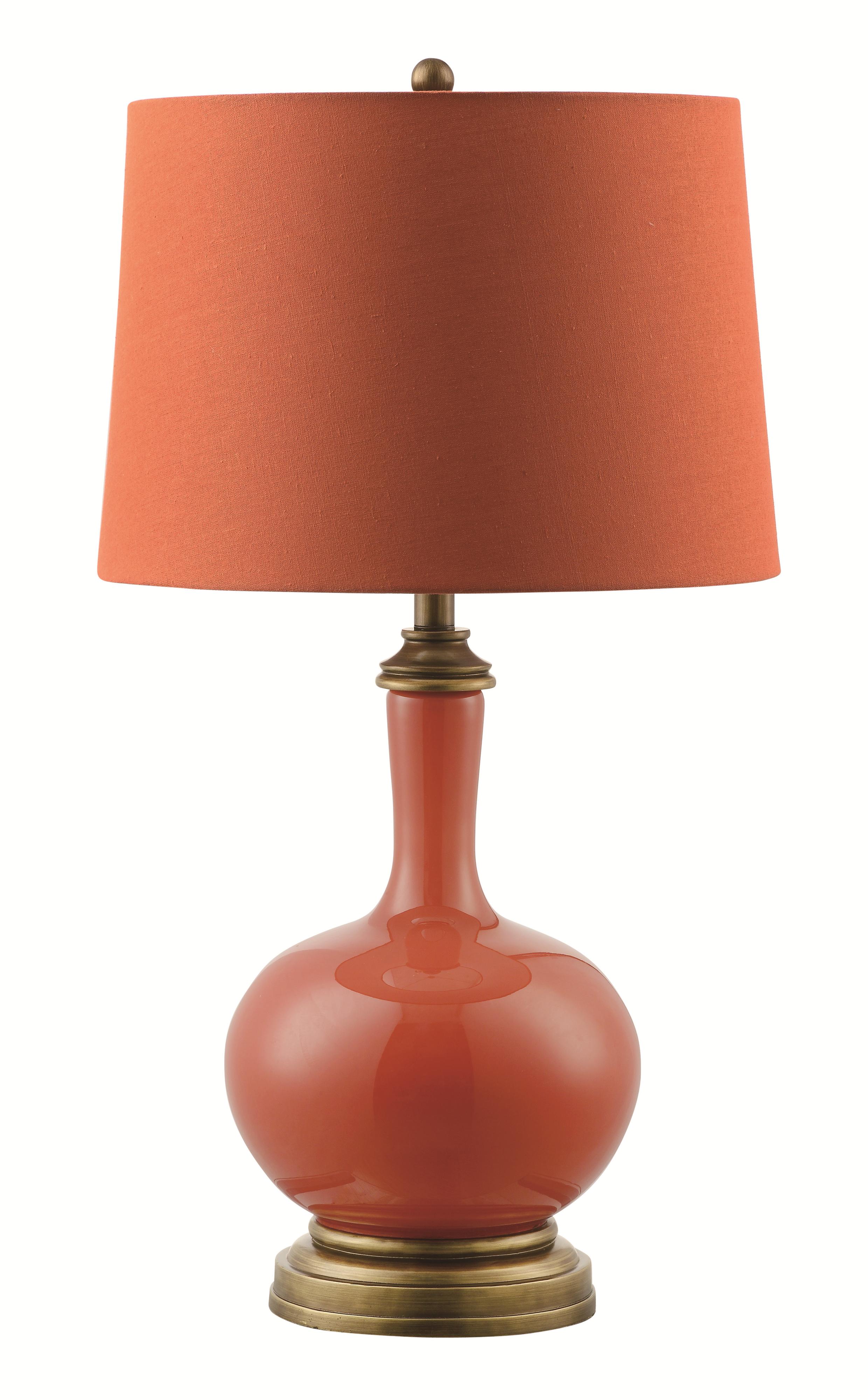 Coaster Table Lamps Casual Table Lamp with Antique Bronze Base Del