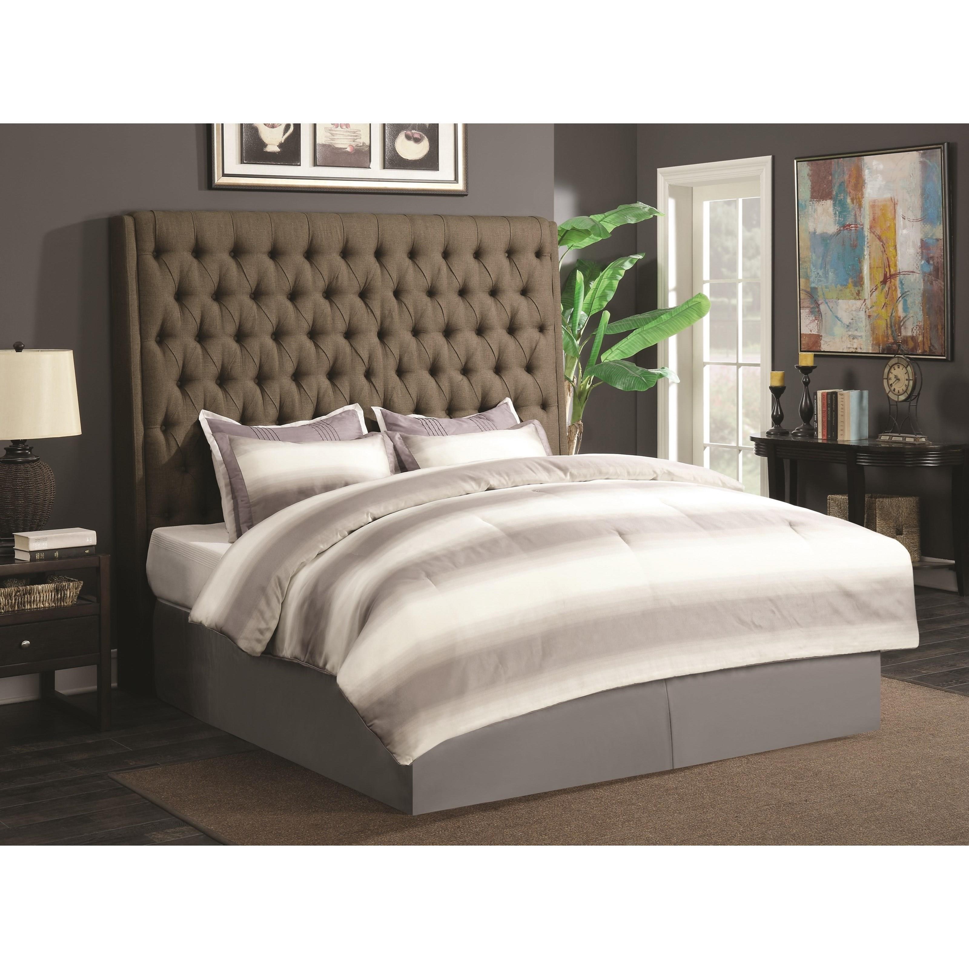 Coaster Upholstered Beds Upholstered Queen Bed with Diamond Coaster Upholstered Beds Upholstered Queen Bed with Diamond